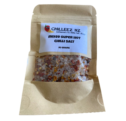 Mixed Super Hot Chilli Salt 80G Refill Pack